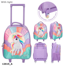 Afbeelding in Gallery-weergave laden, Depesche Ylvi trolley LED wielen eenhoorn - 12615