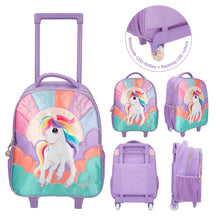 Afbeelding in Gallery-weergave laden, Depesche Ylvi trolley LED wielen eenhoorn - 12615