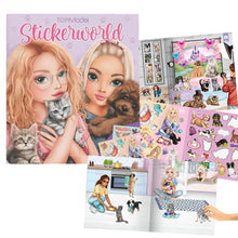 Afbeelding in Gallery-weergave laden, Depesche TOPModel Stickerworld KITTY and DOGGY stickerboek - 13571
