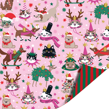 Afbeelding in Gallery-weergave laden, Inpakpapier rol 70 x 200 cm - Christmas Party