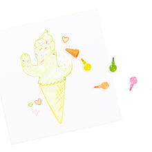 Afbeelding in Gallery-weergave laden, Ooly – Rainbow Scoops Stacking Erasable Crayons + Scented Eraser