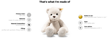 Afbeelding in Gallery-weergave laden, Steiff knuffel Robby Teddy bear - beer creme - 42 cm