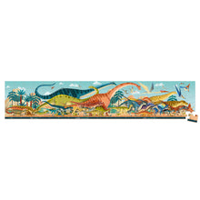 Afbeelding in Gallery-weergave laden, Janod Puzzel 100 stukjes - Panorama Dino - J05831