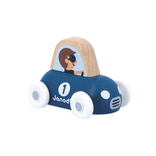 Afbeelding in Gallery-weergave laden, Janod Crossroads – houten wagen Sportauto - J05943