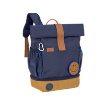 Afbeelding in Gallery-weergave laden, Lässig Mini Rolltop Backpack - Little Gang, navy