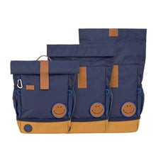 Afbeelding in Gallery-weergave laden, Lässig Mini Rolltop Backpack - Little Gang, navy