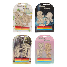 Afbeelding in Gallery-weergave laden, Houten Thema Figuren Kleuren Set