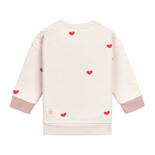 Afbeelding in Gallery-weergave laden, Lässig Kids Sweater GOTS Heart nature - maat 98/104