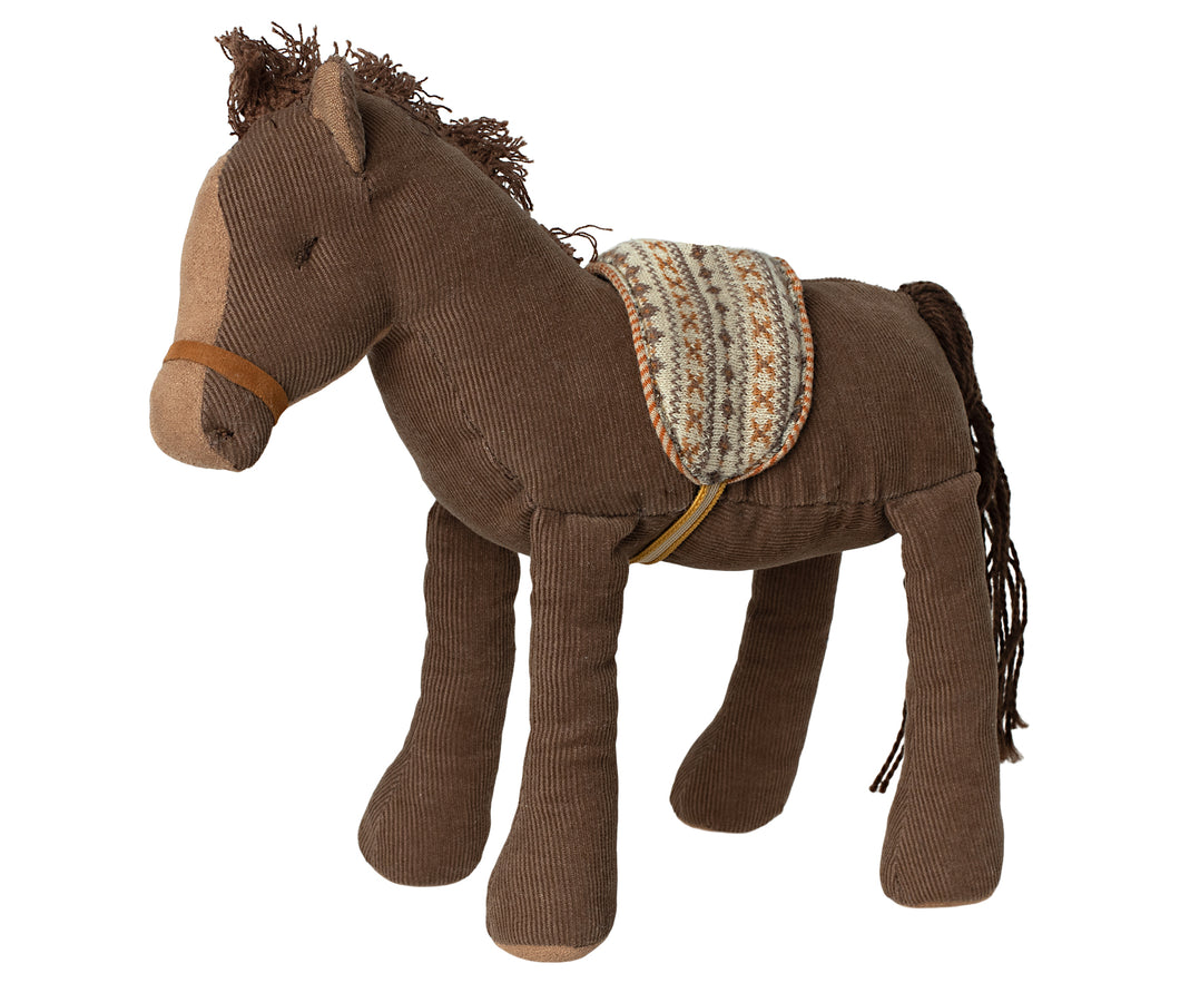 Maileg knuffel Pony met zadel bruin 16-3930-00