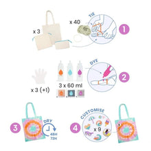 Afbeelding in Gallery-weergave laden, Djeco Do It yourself Tie-Dye set Sunshine Camp - DJ07942