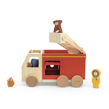 Afbeelding in Gallery-weergave laden, Trixie houten brandweerwagen