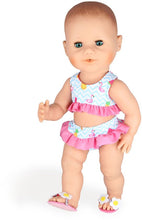 Afbeelding in Gallery-weergave laden, Adalind De Wachter 🩷 Heless bikini flamingo voor pop 28-35 cm