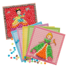 Afbeelding in Gallery-weergave laden, PlayMais Mosaic kaarten versieren Prinses - set 6 stuks