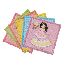 Afbeelding in Gallery-weergave laden, PlayMais Mosaic kaarten versieren Prinses - set 6 stuks