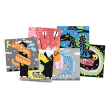 Afbeelding in Gallery-weergave laden, Playmais Mosaic - versier de draken kaarten, set 6 stuks