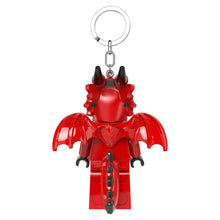Afbeelding in Gallery-weergave laden, LEGO Classic sleutelhanger met licht Red Dragon Guy - Rode draak