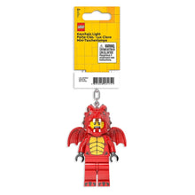 Afbeelding in Gallery-weergave laden, LEGO Classic sleutelhanger met licht Red Dragon Guy - Rode draak