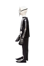 Afbeelding in Gallery-weergave laden, Great Pretenders Glow In The Dark Skelet, shirt - broek - masker, maat 5-6 jaar