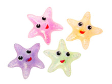 Afbeelding in Gallery-weergave laden, Fidget Toys - Squeeze Zeester met glitter Squishy / ROZE