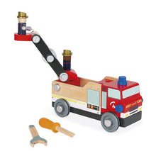 Afbeelding in Gallery-weergave laden, Janod Brico'Kids houten brandweerwagen - J06469