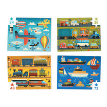 Afbeelding in Gallery-weergave laden, Crocodile Creek - Four Puzzles To Grow On - Voertuigen