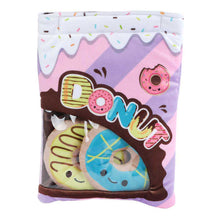 Afbeelding in Gallery-weergave laden, Jeanne Lerut ❤️ Fluffy Menu snackzakjes pluche 21cm - Donuts