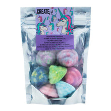 Afbeelding in Gallery-weergave laden, Create it! badbruisballen Unicorn Pooh 7-Pack
