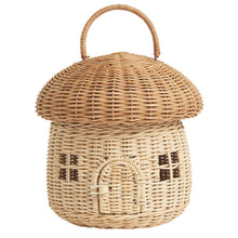 Afbeelding in Gallery-weergave laden, Olli Ella Rattan Mushroom Basket Natural