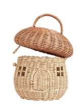 Afbeelding in Gallery-weergave laden, Olli Ella Rattan Mushroom Basket Natural