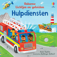 Afbeelding in Gallery-weergave laden, Usborne lichtjes en geluiden boek - Hulpdiensten