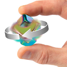 Afbeelding in Gallery-weergave laden, Bopster - Cube Spinner fidget toy - Multicolour metallic