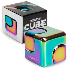 Afbeelding in Gallery-weergave laden, Bopster - Cube Spinner fidget toy - Multicolour metallic