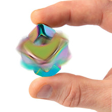 Afbeelding in Gallery-weergave laden, Bopster - Cube Spinner fidget toy - Multicolour metallic