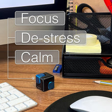 Afbeelding in Gallery-weergave laden, Bopster - Cube Spinner fidget toy - Black/Blue