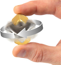 Afbeelding in Gallery-weergave laden, Bopster - Cube Spinner fidget toy - silver/gold