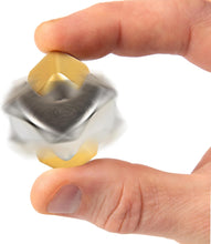 Afbeelding in Gallery-weergave laden, Bopster - Cube Spinner fidget toy - silver/gold