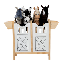 Afbeelding in Gallery-weergave laden, By Astrup houten paardenbox voor 4 stokpaarden