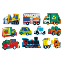 Afbeelding in Gallery-weergave laden, Crocodile Creek - Let's begin puzzel 2 stukjes - Voertuigen