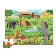 Afbeelding in Gallery-weergave laden, Crocodile Creek vloerpuzzel Lieve Pony's - 36 stukjes