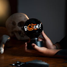 Afbeelding in Gallery-weergave laden, Legami Halloween - Decorative Lightbulb-Shaped Table Lamp - Pumpkin Booo - Bulb Fiction XL
