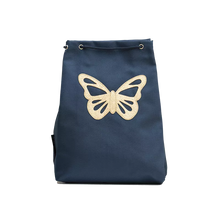 Afbeelding in Gallery-weergave laden, Caramel & Cie gymtas sportzak Butterfly vlinder blauw - GB07_0204