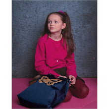 Afbeelding in Gallery-weergave laden, Caramel & Cie gymtas sportzak Butterfly vlinder blauw - GB07_0204
