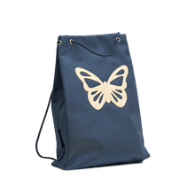 Afbeelding in Gallery-weergave laden, Caramel & Cie gymtas sportzak Butterfly vlinder blauw - GB07_0204