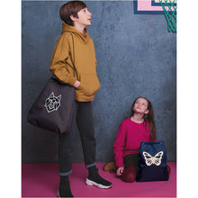 Afbeelding in Gallery-weergave laden, Caramel & Cie gymtas sportzak Butterfly vlinder blauw - GB07_0204