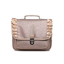 Afbeelding in Gallery-weergave laden, Caramel & Cie kleine schooltas Froufrous glitter koper - SSA08_4320