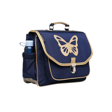 Afbeelding in Gallery-weergave laden, Caramel & Cie medium boekentas Butterfly vlinder blauw - MSA08_0204