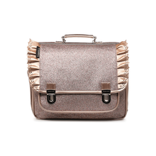 Afbeelding in Gallery-weergave laden, Caramel & Cie medium boekentas Froufrous glitter koper - MSA08_4320