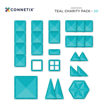 Afbeelding in Gallery-weergave laden, Connetix - Charity Pack Teal 20 stuks