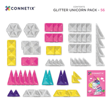 Afbeelding in Gallery-weergave laden, Connetix - Glitter Unicorn Pack 56 stuks