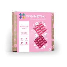 Afbeelding in Gallery-weergave laden, Connetix - Pastel Pink & Berry Base Plate 2 stuks